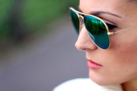 Green Mirror Sunnies