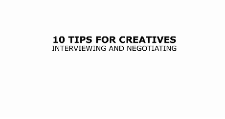 10 consejos de negociación para creativos
