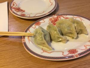 won ton” al vapor rellenos de verdura