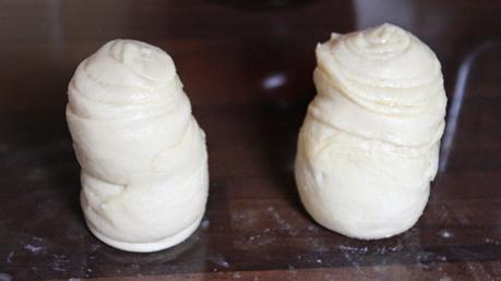 Cruasanes árabes rellenos (croissants) شعيبيات بالقشطة