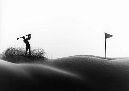 Afeitando a la nena.