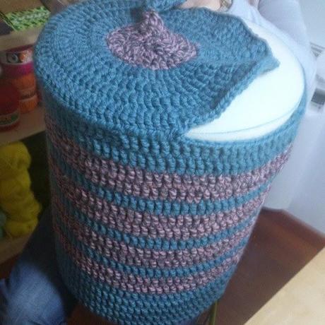 Patrón: reposapiés de ganchillo / Pattern: crochet footrest