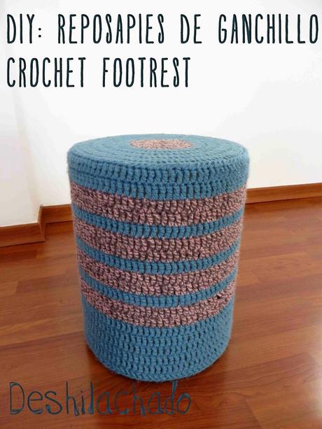 Patrón: reposapiés de ganchillo / Pattern: crochet footrest