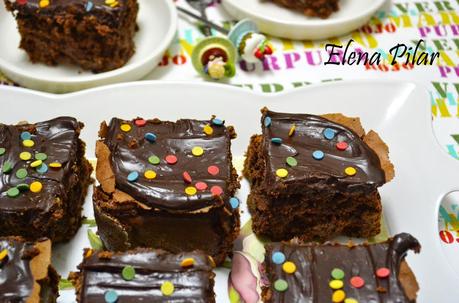 Brownies de chocolate a la canela