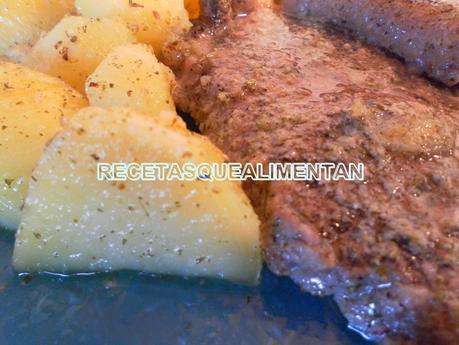 ENTRECOT EN ADOBO AL HORNO