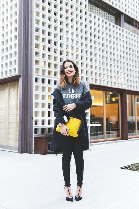 Rebecca_Minkoff_Yellow_Clutch-La_Superbe_Sweatshirt-Madewell-Sezane-Leather_Pants-Outfit-Street_Style-Collage_Vintage-59