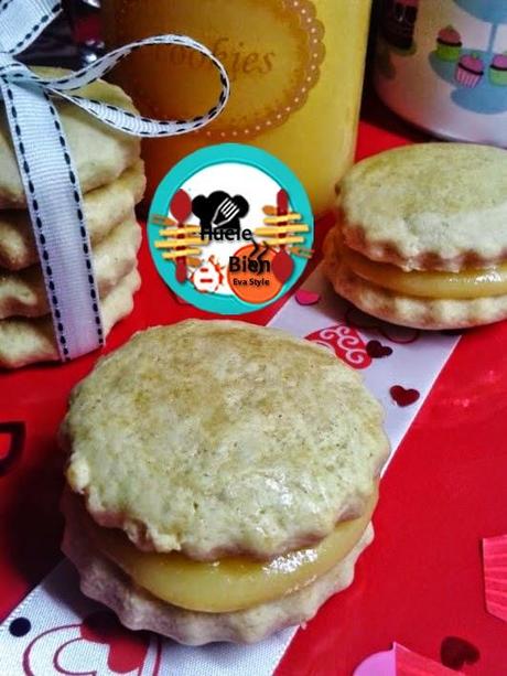 Galletas de nata con crema de limón