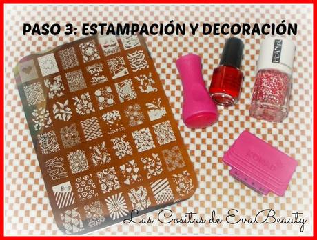 Mis manicuras (10) : Diseño San Valentín con corazones.