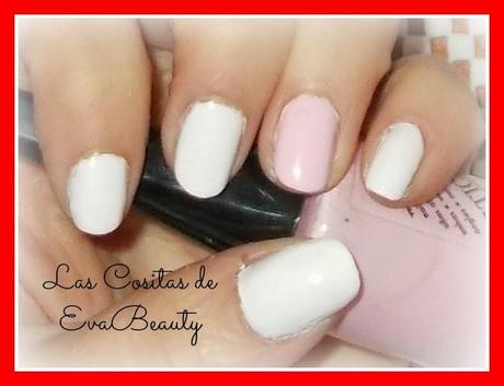 Mis manicuras (10) : Diseño San Valentín con corazones.