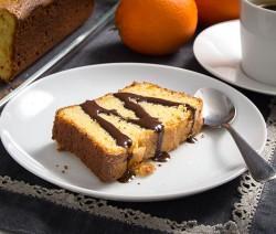 Bizcocho de naranja con queso mascarpone Bizcocho de naranja y chocolate de Burruezo congelados.