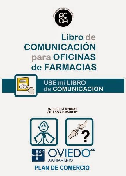 Libro de comunicación de oficinas de farmacia de Oviedo para personas con problemas de comunicación