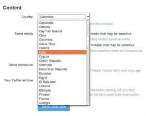 Twitter incluye a Cuba en sus opciones de localización