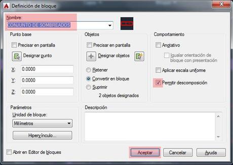 Como unir sombreados en Autocad