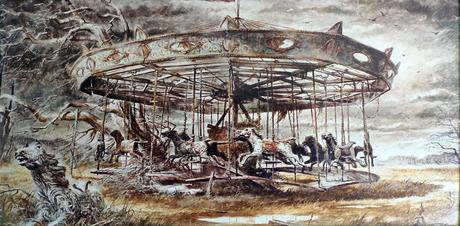 Carrusel en la niebla