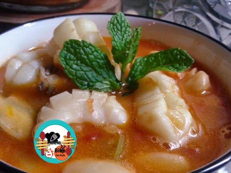 Guiso de sepia con alubias blancas