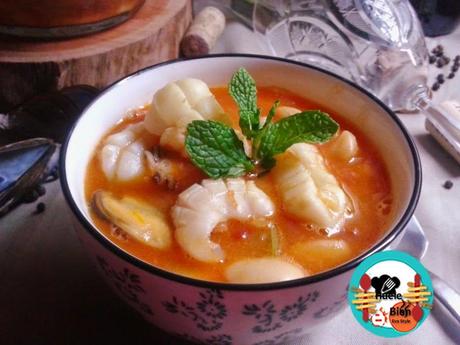 Guiso de sepia con alubias blancas