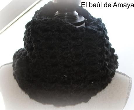CUELLO DE GANCHILLO PARA NO PASAR FRIO