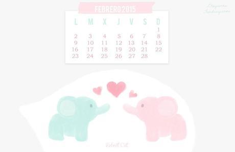 Fondos de Pantalla con Calendario -Febrero 2015-