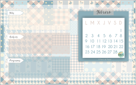 Fondos de Pantalla con Calendario -Febrero 2015-