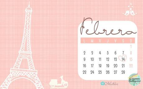 Fondos de Pantalla con Calendario -Febrero 2015-