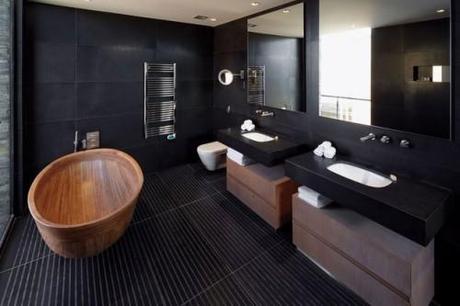 Tips: Decoracion baños color negro