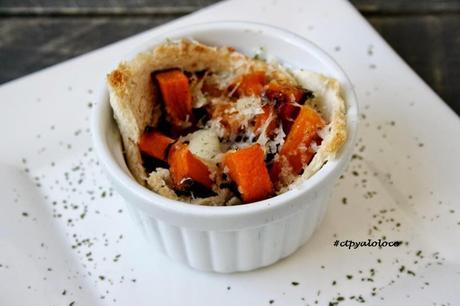 Calabaza asada gratinada Calabaza asada gratinada