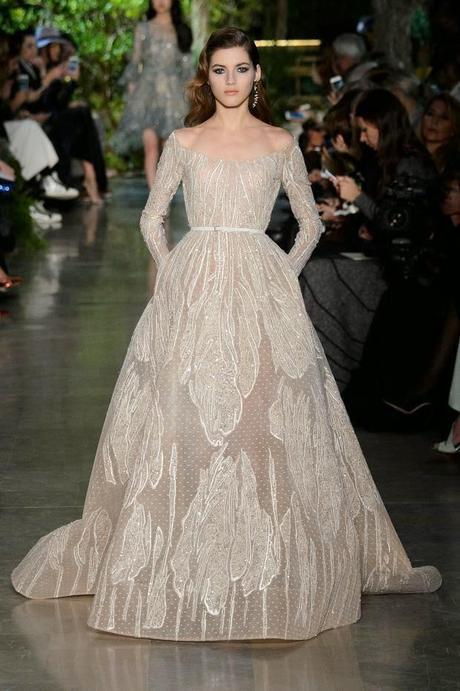 Vestido de novia con bordados de la nueva colección de Elie Saab 