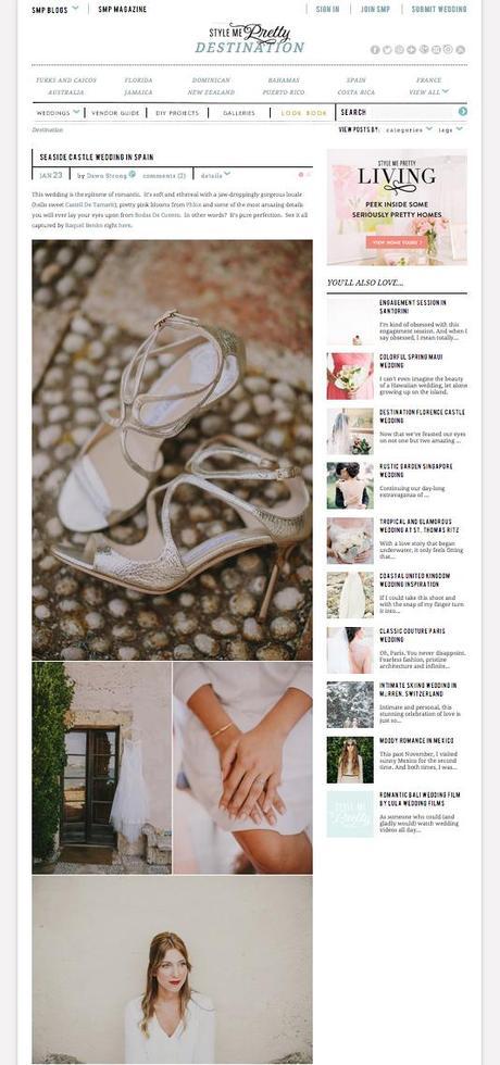Featured on Style Me Pretty! Wedding planner Barcelona on Style Me Pretty www.bodasdecuento.com