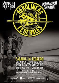 Concierto especial de Aerolíneas Federales en Madrid con su formación original
