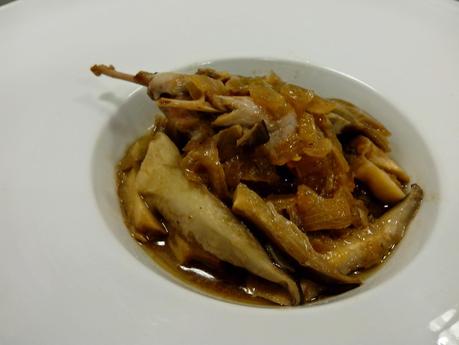 CODORNICES EN ESCABECHE DE BOLETUS EDULIS