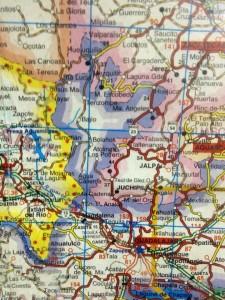 Mapa Zona Norte. De p. Cesar Cosío en F.