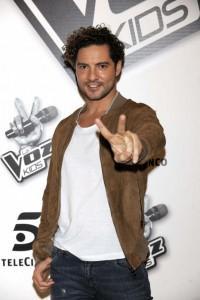 David Bisbal en la presentación de la Voz Kids