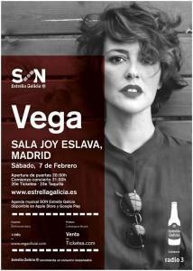 Cartel Son estrella Galicia Vega