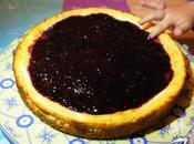 Tarta queso mermelada frutos rojos