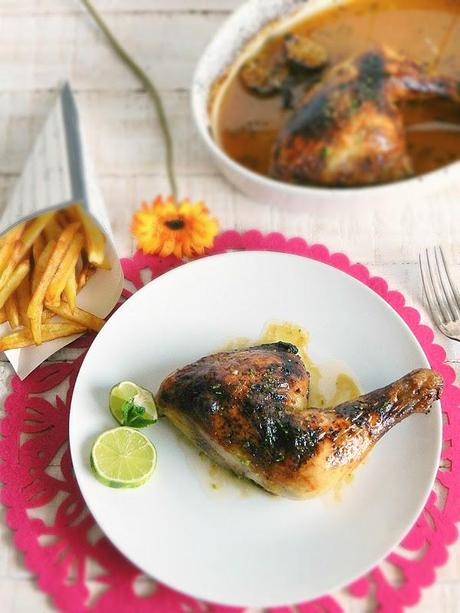 Pollo asado al mojito