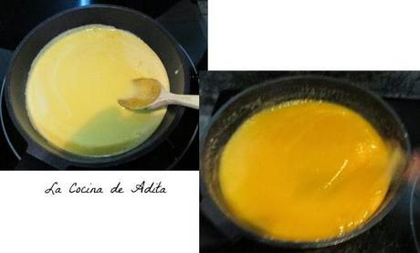 Tarta de capuchina,  decorada con nata