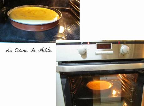 Tarta de capuchina,  decorada con nata