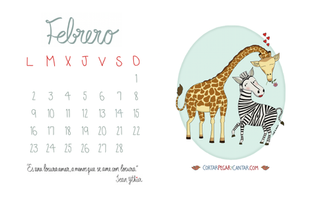 Calendarios Febrero 2015