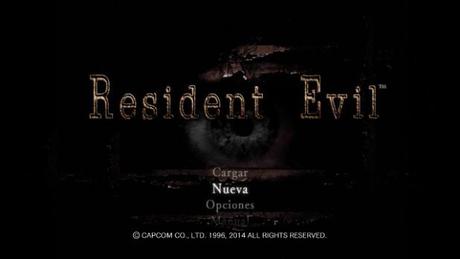 Resident Evil pantalla titulos