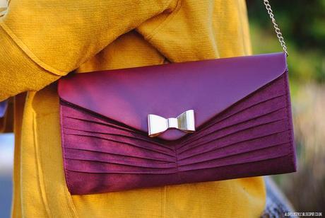 Look of the day: Mustard coat + Textures lovelystyle (10)