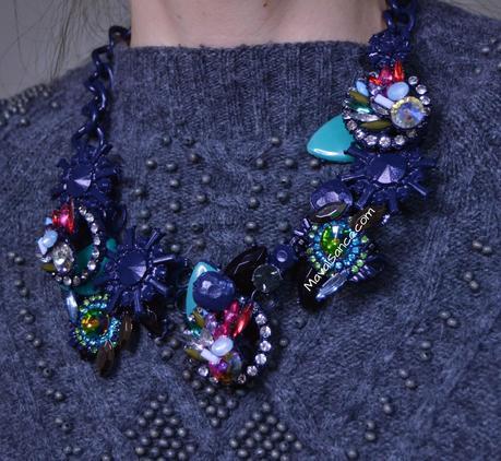 Collar de Flores Azul // Flowers Blue Necklace