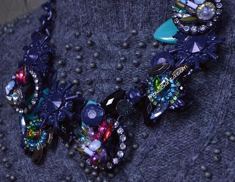 Collar de Flores Azul // Flowers Blue Necklace