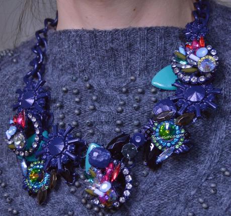 Collar de Flores Azul // Flowers Blue Necklace