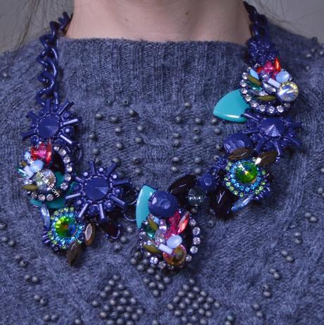 Collar de Flores Azul // Flowers Blue Necklace