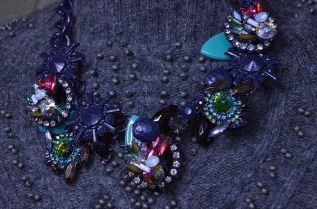 Collar de Flores Azul // Flowers Blue Necklace