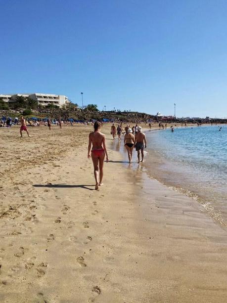 Al sol de invierno en lanzarote