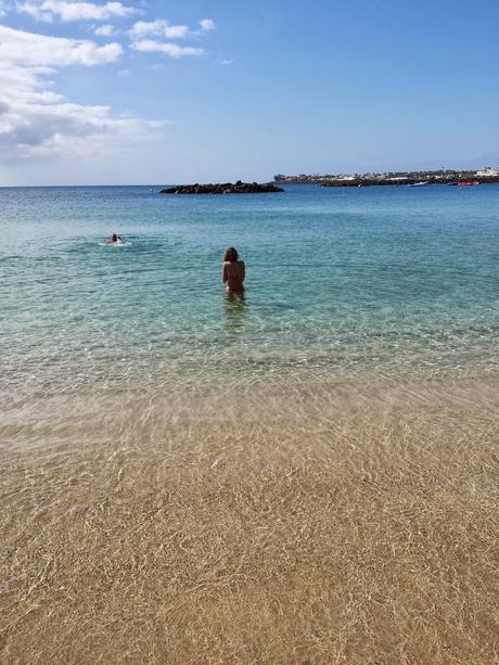 Al sol de invierno en lanzarote