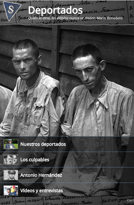 Deportados. Una web y cuenta de Twitter en tiempo real sobre los españoles en Mauthausen.