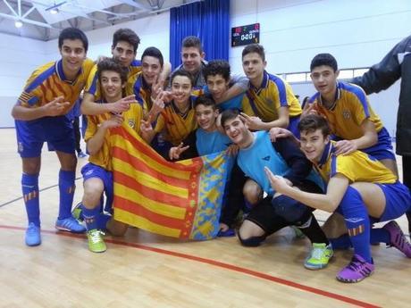 Galicia, Aragón, Catalunya y Valencia a la fase final Sub-16 de Fútbol Sala. Crónicas y Fotos de la jornada definitiva.