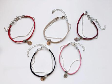 Pulseras con corazón